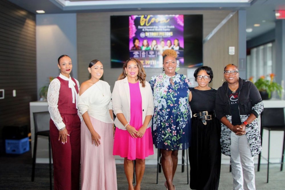 Angela Wright with the In Full Bloom speakers and panelists